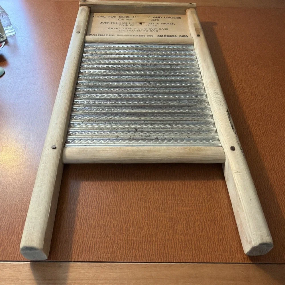 Dubl Handl Washboard Co Columbus Ohio Wash Board Vintage